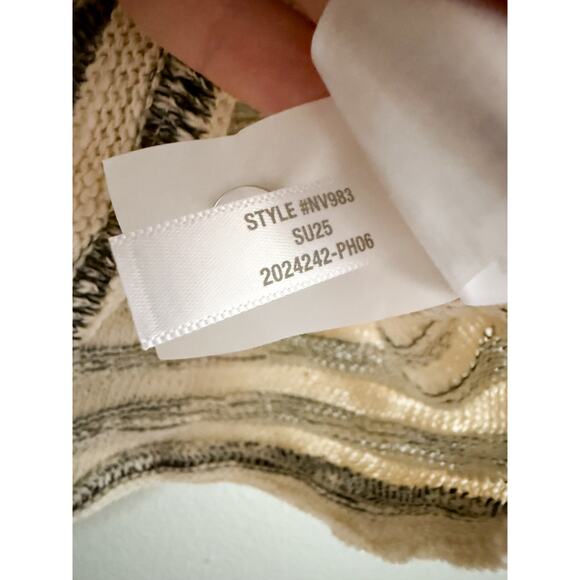 Madewell | NWT Crewneck Sweater Vest in Stripe Natural | Sz S - Picture 8 of 9